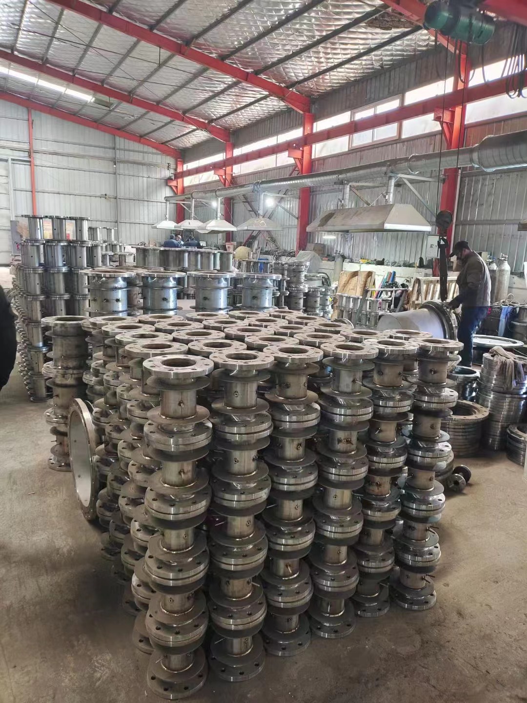 電磁流量計(jì)半成品掠影